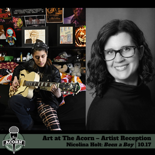 Art at The Acorn Artist Reception for Nicolina Holt Been a Boy Oct