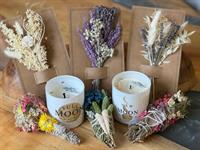 Smudge stick and dried flowers