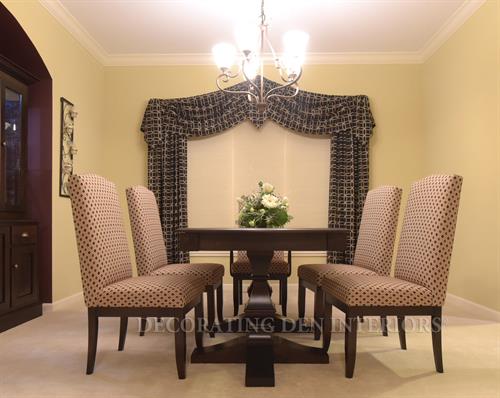 Dining Room - New Table, Seating and Window Treatments Dining Room - New Table, Seating and Window Treatments