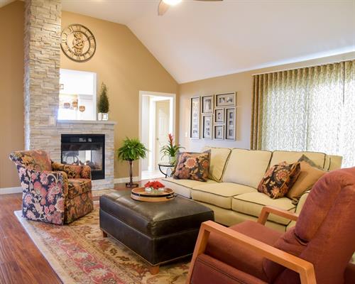 Family Room - with Cultured Stone Fireplace View Family Room - with Cultured Stone Fireplace View