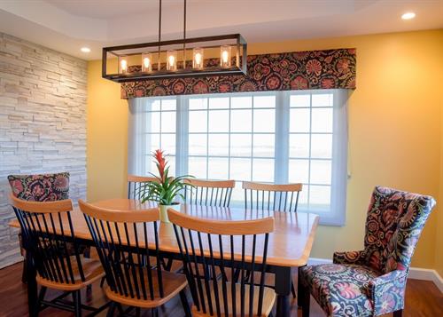 Dining Room - with Cultured Stone Accent Wall Dining Room - with Cultured Stone Accent Wall