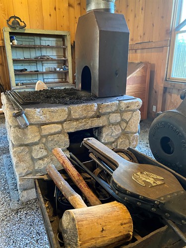 A Working Blacksmith Forge