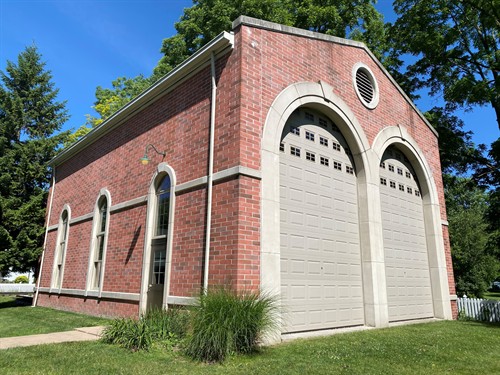 Train Car Barn Replica in the Historical Village