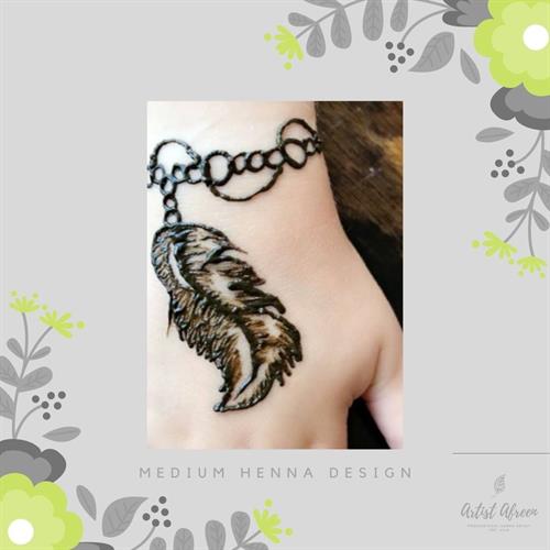 Medium Henna Design Medium Henna Design