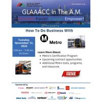 GLAAACC In The AM Presents: How To Do Business With LA Metro