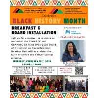 GLAAACC Presents: Black History Month Breakfast & Board Installation