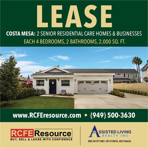 COSTA MESA LEASED - Senior Residential Care Home