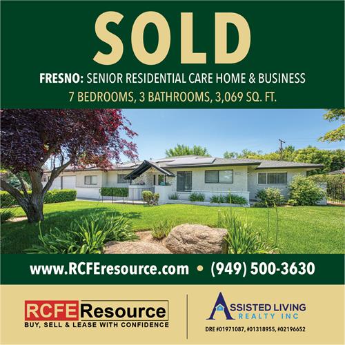 FRESNO SOLD - Senior Residential Care Home