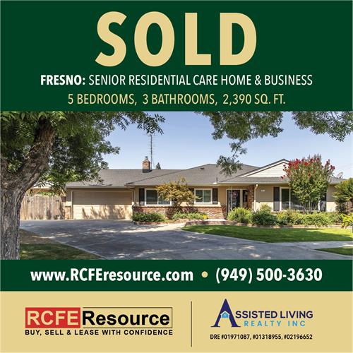 SOLD - Senior Residential Care Home & Business