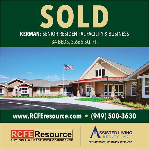 SOLD - Senior Residential Care Home & Business