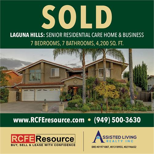 LAGUNA HILLS SOLD - Senior Residential Care Home