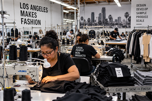 Los Angeles Garment Factory Floor