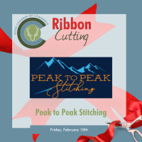 Ribbon Cutting: Peak to Peak Stitching