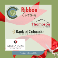 2023 Ribbon Cutting and Open House: Signature Home Team, Thompson Group, Bank of Colorado