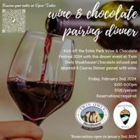 Wine and Chocolate Pairing Dinner at Twin Owls Steakhouse