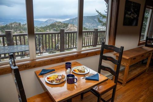 Homemade breakfast with a View