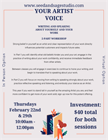 Your Artist Voice- 2 Part Workshop
