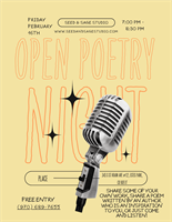 Open Mic Poetry Appreciation & Sharing Night