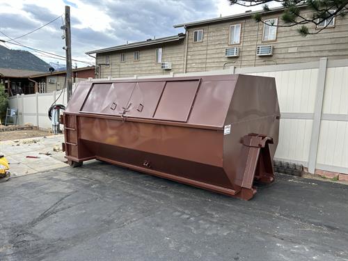 Bear proof 20 yard dumpster Bear proof 20 yard dumpster