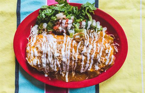Pork Verde Smothered Burrito Pork Verde Smothered Burrito