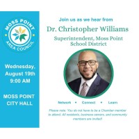 Moss Point Area Council with Superintendent Dr. Williams