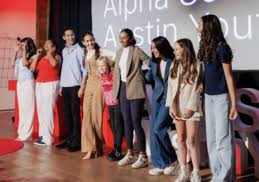 Confident students giving TED Talks!