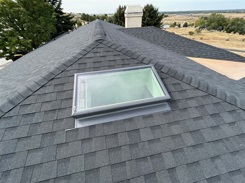 Skylight replacement w special flashing. 