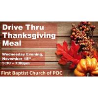 Thanksgiving Drive Thru Meal