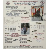 D-F Firefighters Assoc. 15th Annual Ice Fishing Derby 2026 Sebec Lake