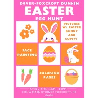 Easter Egg Hunt at Dunkin Donuts of Dover-Foxcroft