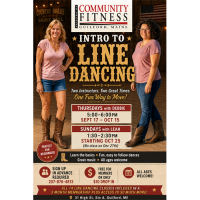 Intro to line dancing classes - Sundays!