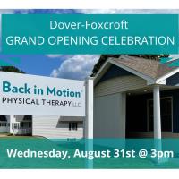 Back In Motion Physical Therapy Grand Opening and Ribbon Cutting!