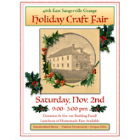 East Sangerville Grange Holiday Craft Fair