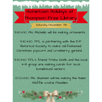 Hometown Holidays at Thompson Free Library