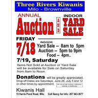 Three Rivers Kiwanis annual Yard Sale and Auction