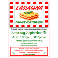 East Sangerville Grange Lasagna Dinner