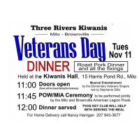 Three Rivers Kiwanis Veterans Day Dinner