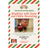 3rd Annual Breakfast with Santa & Cookie decorating