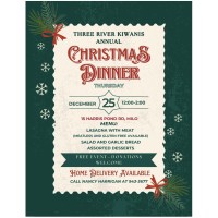 Three Rivers Kiwanis Christmas Dinner