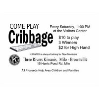 Three Rivers Kiwanis Cribbage every Saturday