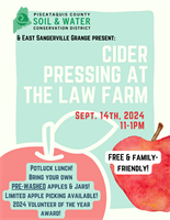 Cider Pressing with the PCSWCD & East Sangerville Grange!