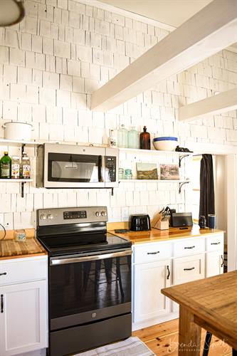 The Barn fully stocked kitchen The Barn fully stocked kitchen