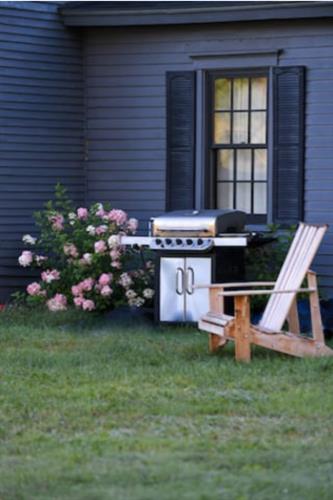Weber grill off kitchen back door Weber grill off kitchen back door