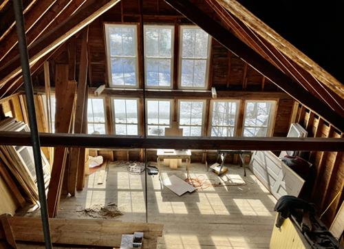 OPENING JUNE 1. Top down view from the 3rd story loft into living area. OPENING JUNE 1. Top down view from the 3rd story loft into living area.