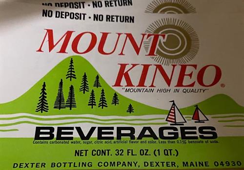 These Mount Kineo Beverage bottle labels also came with the building. We've sold quite a few but there's still a big pile left.