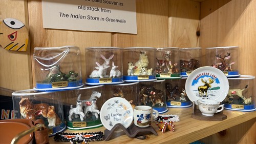 We have a wide selection of vintage Moosehead Lake souvenirs.