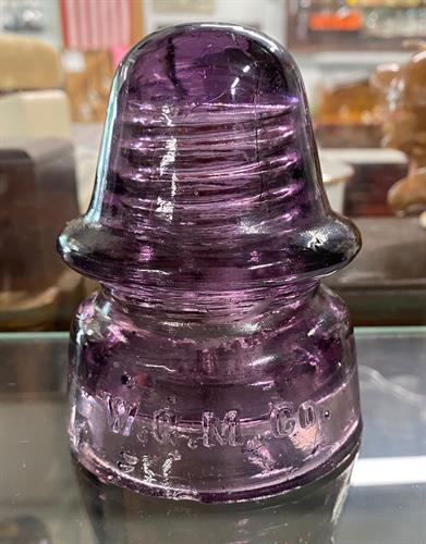 Odd and unusual items include glass electrical insulators in unusual colors such as purplel. Sean is an electrical engineer so these relics of his industry have a special appeal.