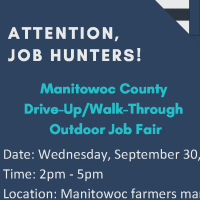 Manitowoc County Drive-Up/Walk-Through Outdoor Job Fair