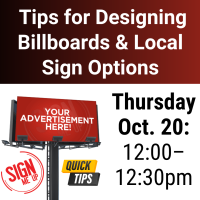 Webinar: Tips for Designing Billboards & Local Sign Options