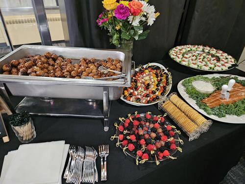 Beautiful Catering options on and off site.